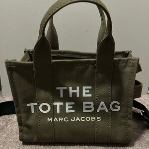 Marc Jacobs Green Tote Bag with Bold Branding
